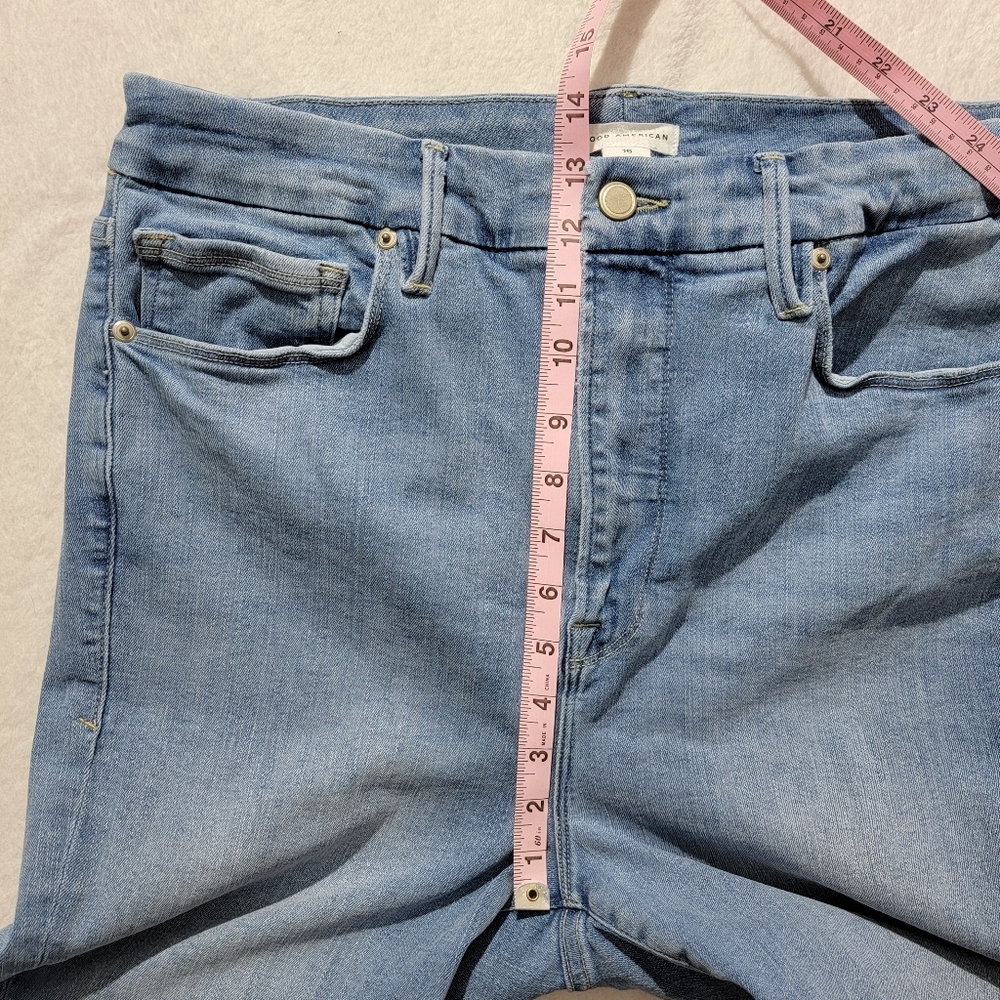 Good American Light Blue High-Rise Skinny Jeans - Picture 11 of 13